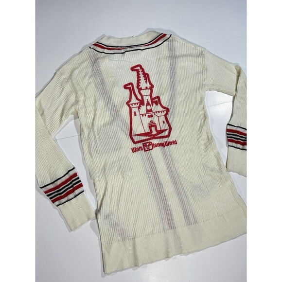 Disney 50th Anniversary Vault Collection Pennants Cardigan Sweater Retro 2022 Sm - Picture 9 of 11